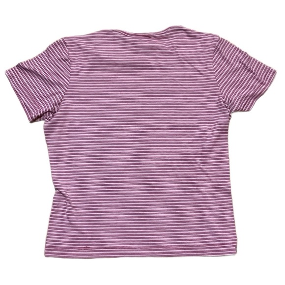 The North Face Striped Purple T-shirt pink short sleeve - Picture 2 of 5